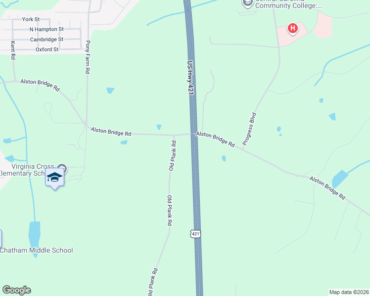 map of restaurants, bars, coffee shops, grocery stores, and more near 201 Old Plank Road in Siler City