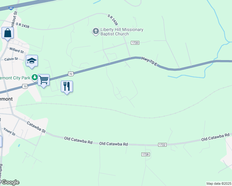 map of restaurants, bars, coffee shops, grocery stores, and more near 2896 Dan Brown Drive in Claremont