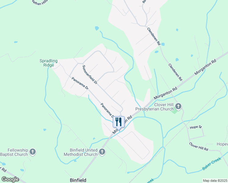 map of restaurants, bars, coffee shops, grocery stores, and more near 3713 Blackstock Drive in Maryville