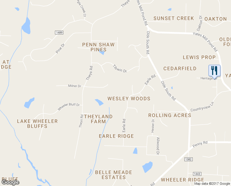 map of restaurants, bars, coffee shops, grocery stores, and more near 4905 Timber Oaks Drive in Raleigh