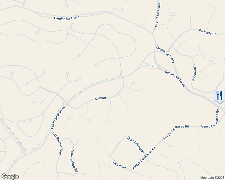map of restaurants, bars, coffee shops, grocery stores, and more near 35 Koshari in Santa Fe