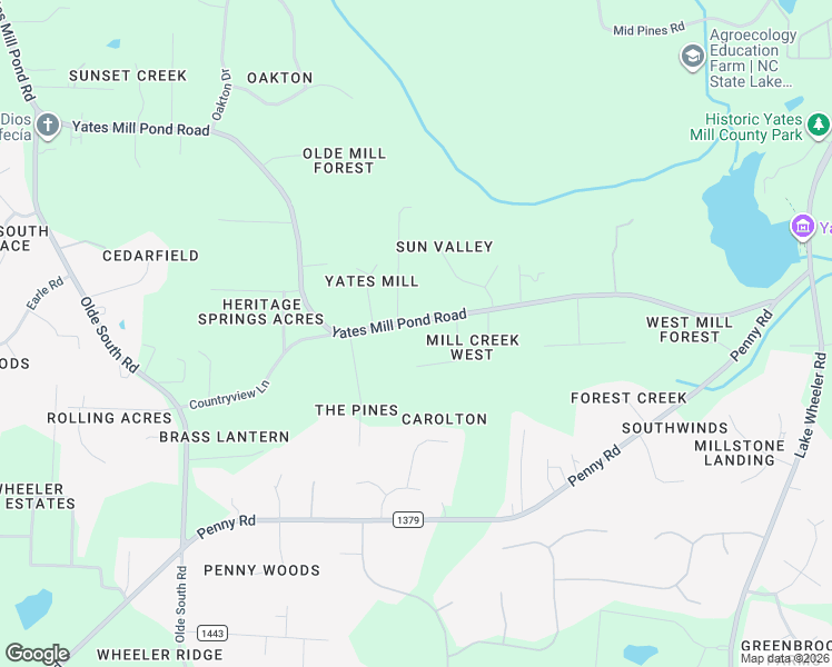 map of restaurants, bars, coffee shops, grocery stores, and more near 5104 Duntrune Court in Raleigh