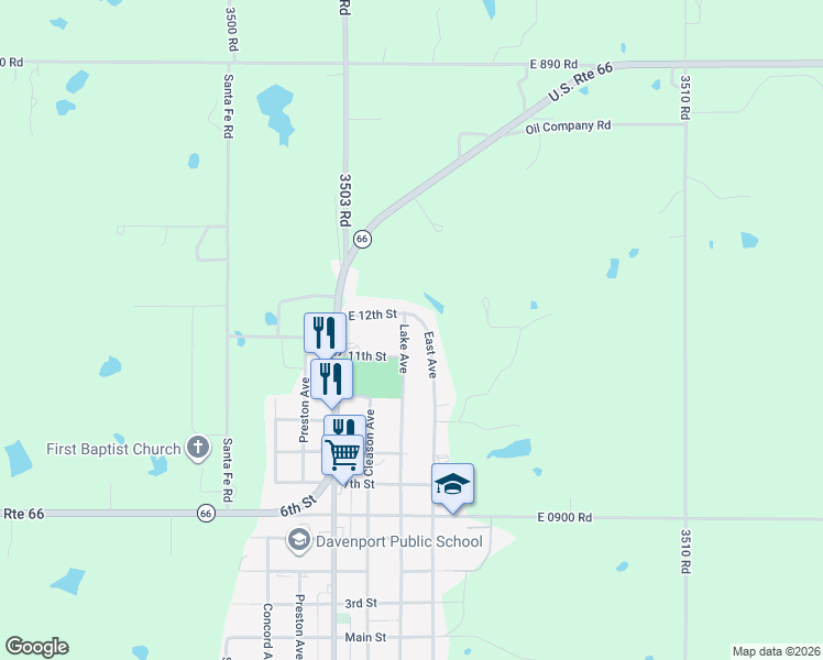 map of restaurants, bars, coffee shops, grocery stores, and more near 1108 Lake Avenue in Chandler