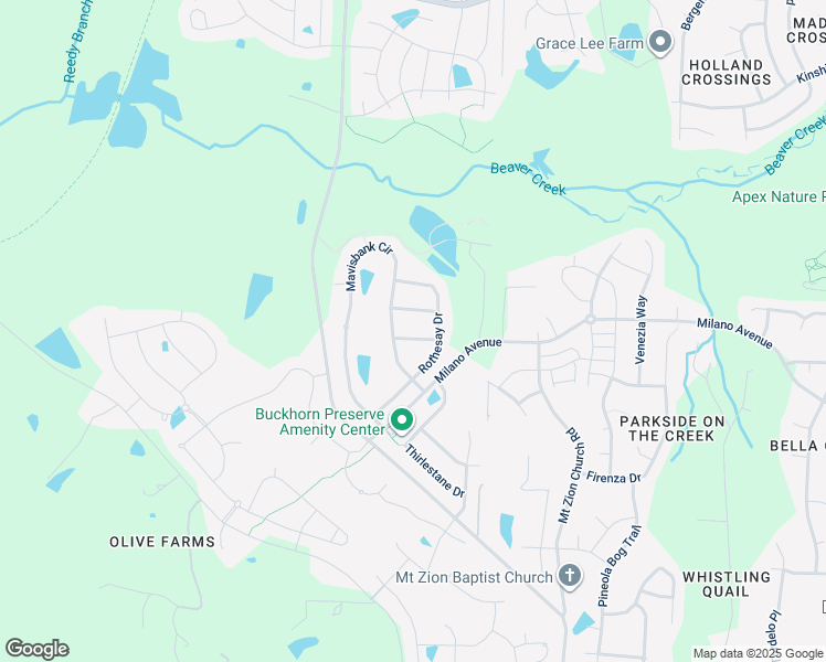 map of restaurants, bars, coffee shops, grocery stores, and more near 2918 Balbardie Drive in Apex