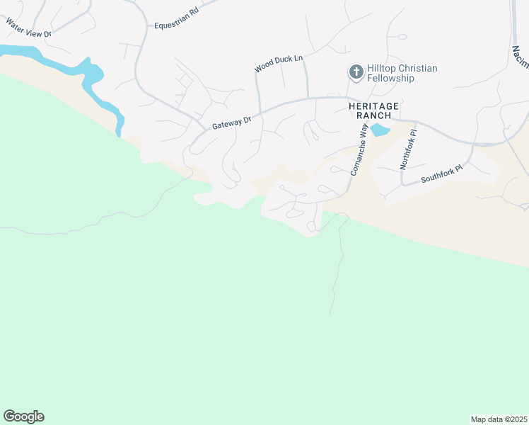 map of restaurants, bars, coffee shops, grocery stores, and more near 2377 Comanche Way in Heritage Ranch