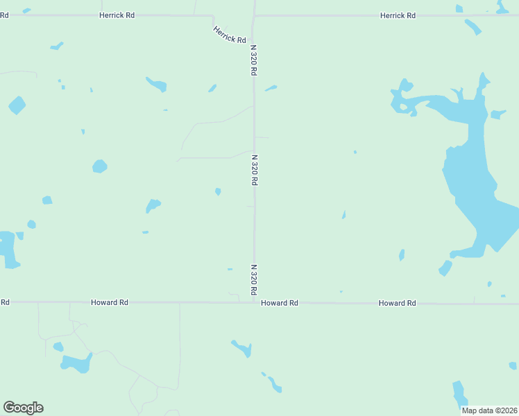 map of restaurants, bars, coffee shops, grocery stores, and more near 9685 North 320 Road in Morris