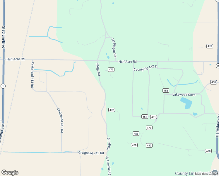 map of restaurants, bars, coffee shops, grocery stores, and more near 2570 County Road 403 in Jonesboro