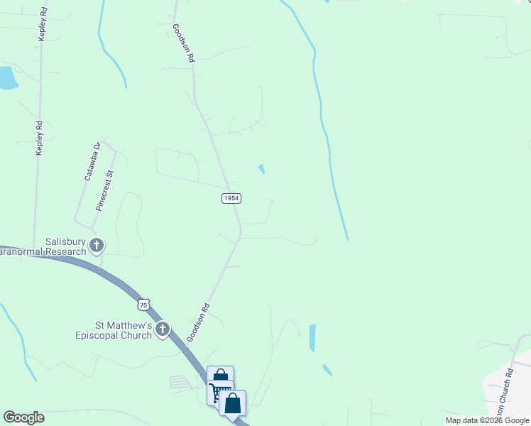 map of restaurants, bars, coffee shops, grocery stores, and more near 290 Ford Road in Salisbury