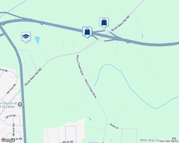 map of restaurants, bars, coffee shops, grocery stores, and more near 811 Tamp Road in Conover