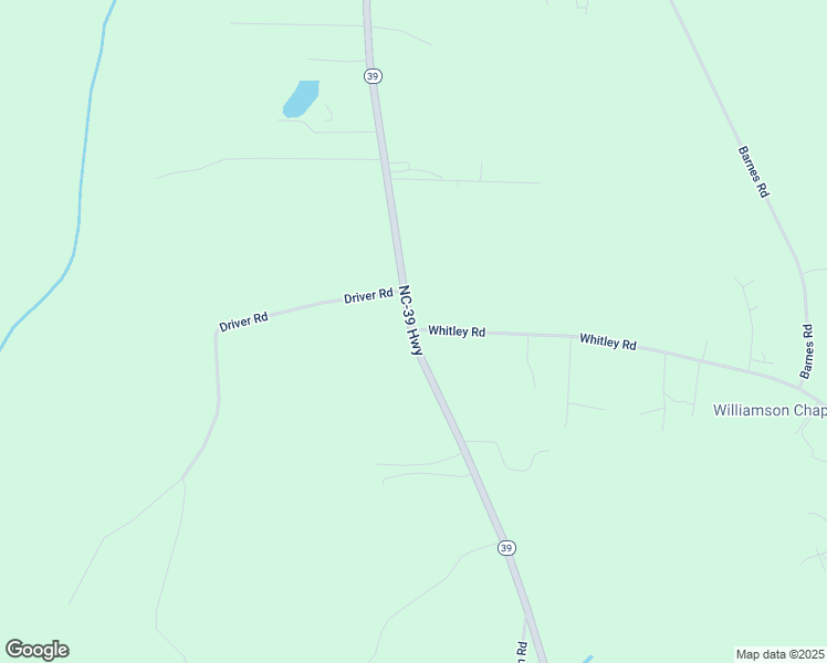 map of restaurants, bars, coffee shops, grocery stores, and more near Stone Whitley Road in Nash County