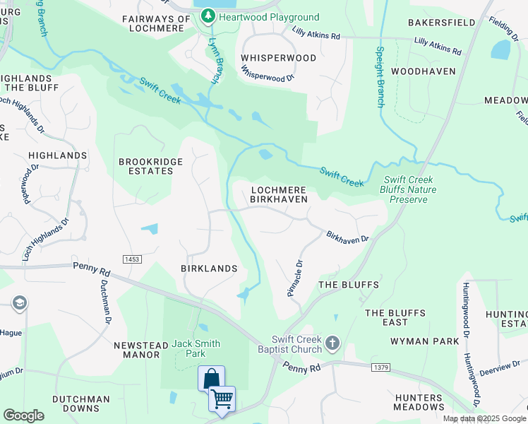 map of restaurants, bars, coffee shops, grocery stores, and more near 115 Braelands Drive in Cary