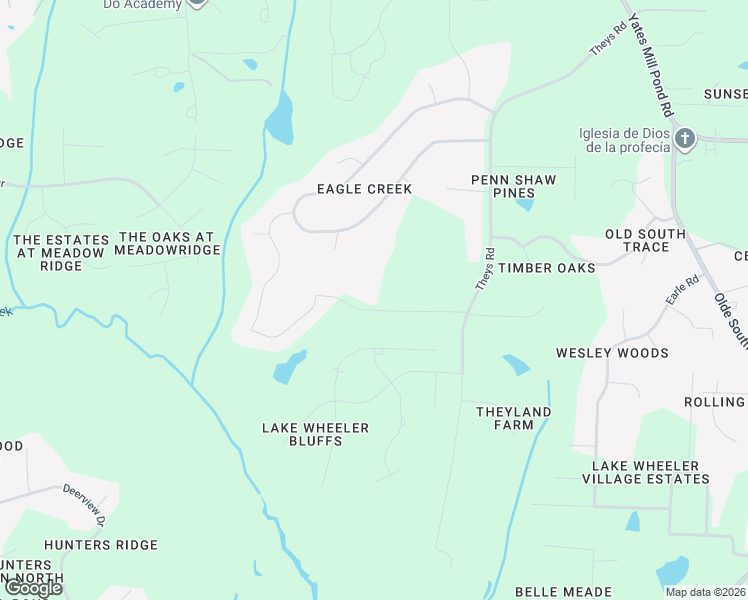 map of restaurants, bars, coffee shops, grocery stores, and more near 5200 Milner Drive in Raleigh