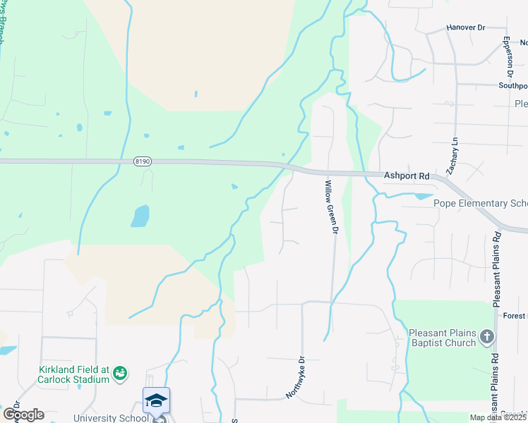 map of restaurants, bars, coffee shops, grocery stores, and more near 25 Pine Meadow Drive in Jackson