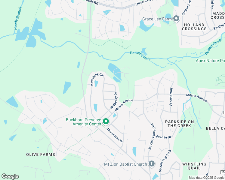 map of restaurants, bars, coffee shops, grocery stores, and more near Newbattle Place in Wake County