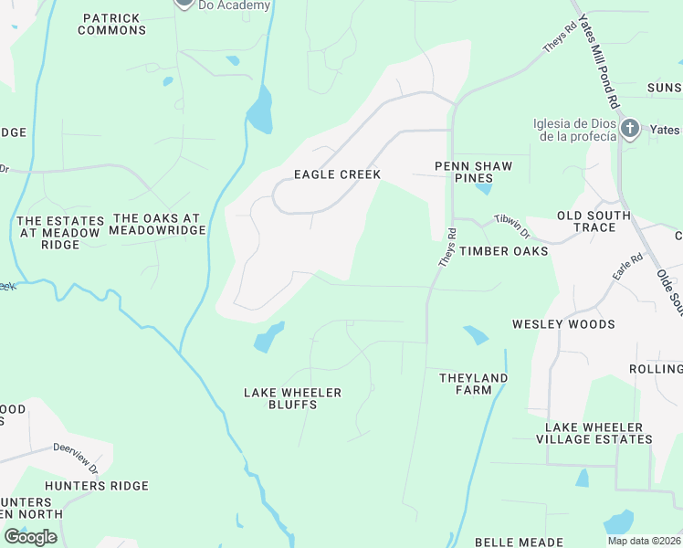 map of restaurants, bars, coffee shops, grocery stores, and more near 5200 Milner Drive in Raleigh