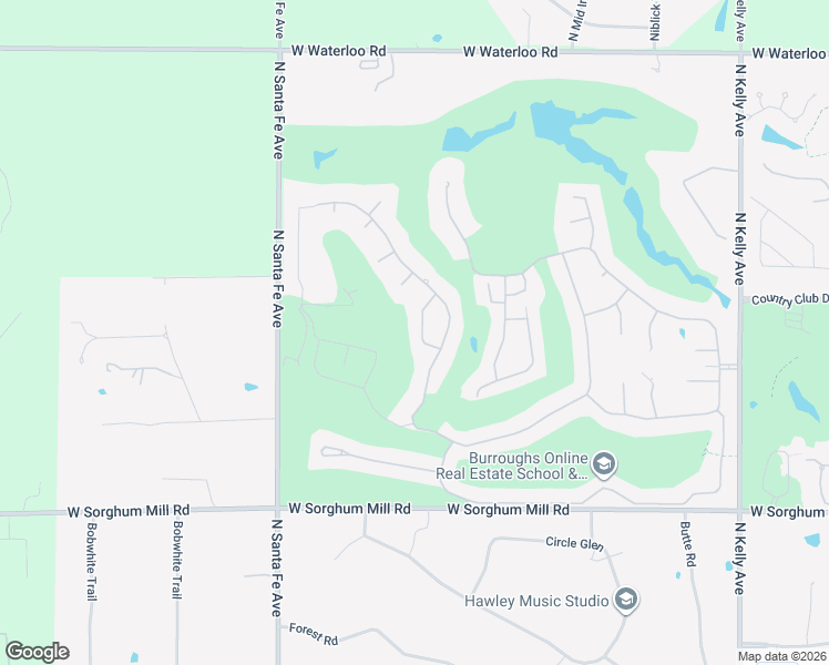 map of restaurants, bars, coffee shops, grocery stores, and more near 1809 Oak Forest Drive in Edmond