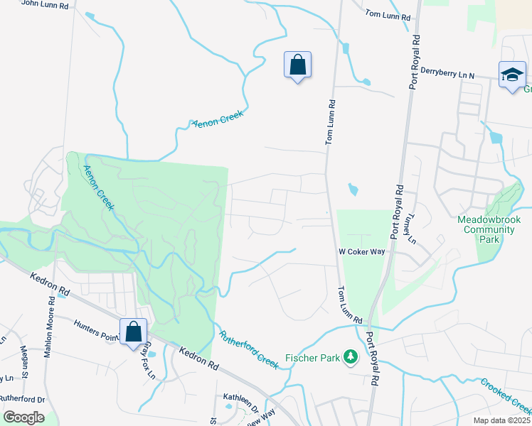 map of restaurants, bars, coffee shops, grocery stores, and more near 4437 Tom Lunn Road in Spring Hill