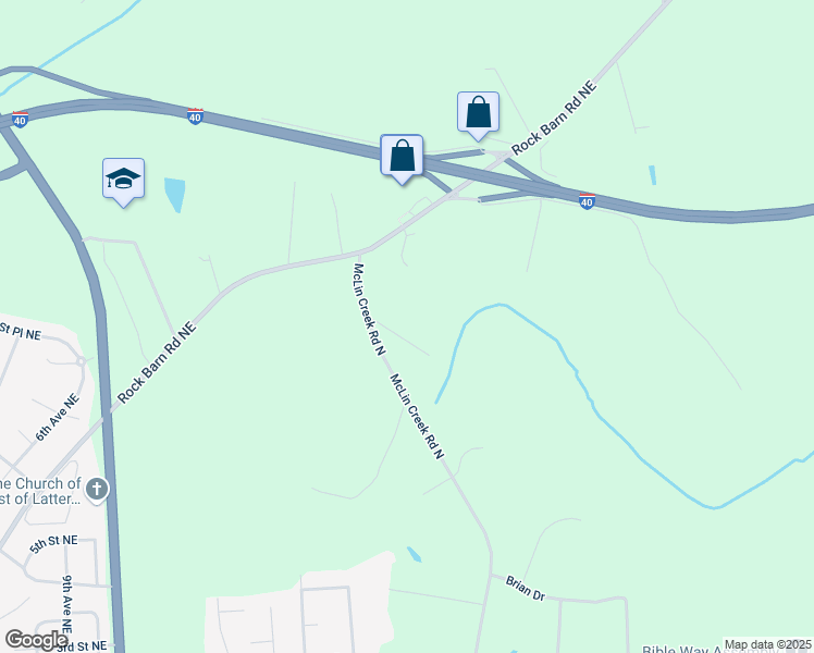 map of restaurants, bars, coffee shops, grocery stores, and more near 811 Tamp Road in Conover