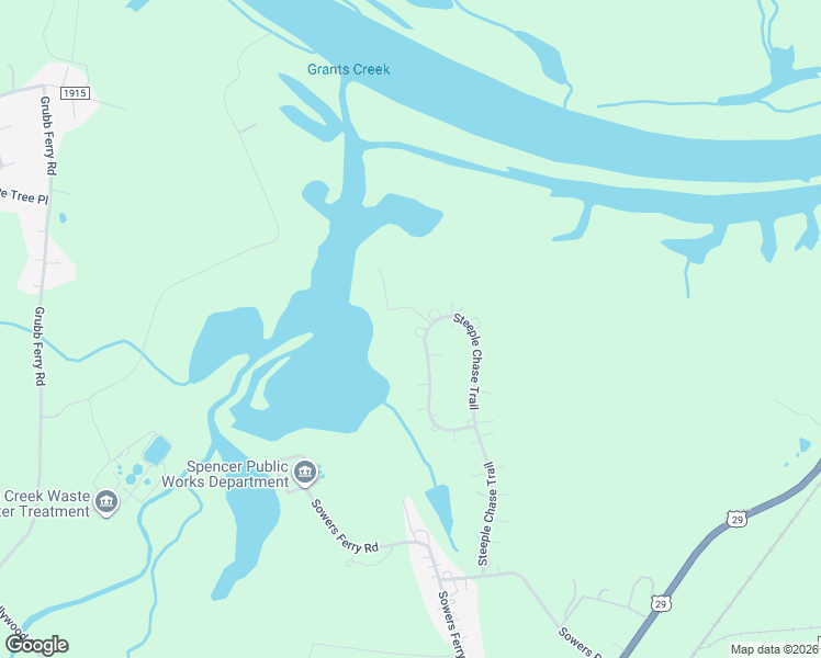 map of restaurants, bars, coffee shops, grocery stores, and more near 505 Steeple Chase Trail in Salisbury