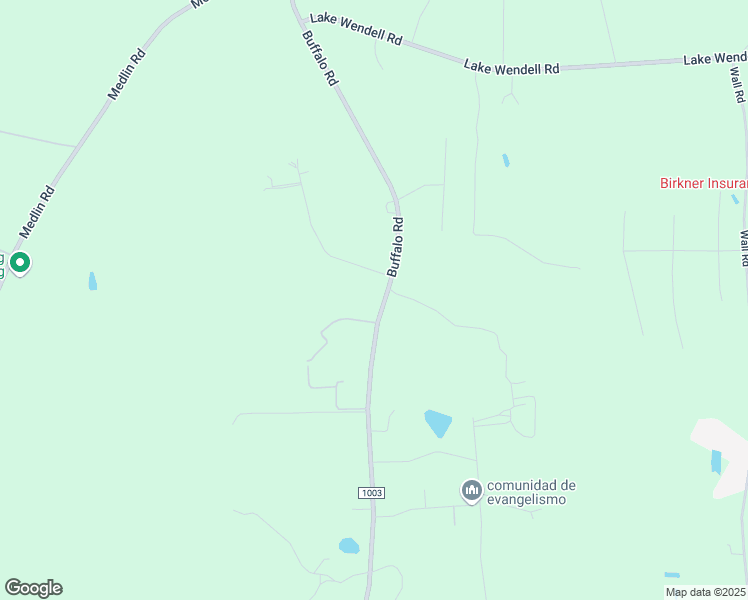map of restaurants, bars, coffee shops, grocery stores, and more near Buffalo Road in Clayton