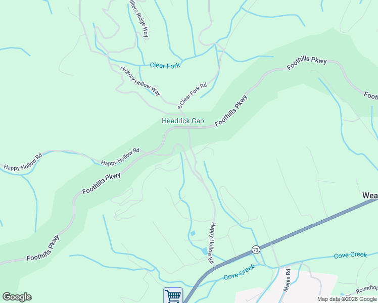 map of restaurants, bars, coffee shops, grocery stores, and more near 3064 South Clear Fork Road in Sevierville
