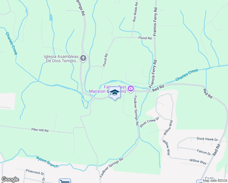map of restaurants, bars, coffee shops, grocery stores, and more near 113 Bluff Springs Road in McMinnville