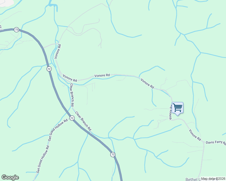 map of restaurants, bars, coffee shops, grocery stores, and more near 4684 Vonore Road in Loudon