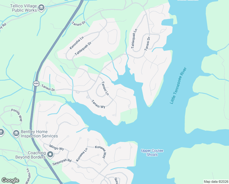 map of restaurants, bars, coffee shops, grocery stores, and more near 433 Tanasi Way in Loudon