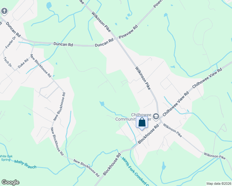 map of restaurants, bars, coffee shops, grocery stores, and more near 2873 Norcross Road in Maryville