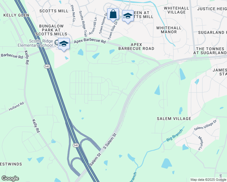 map of restaurants, bars, coffee shops, grocery stores, and more near 1859 Poe Farm Avenue in Apex