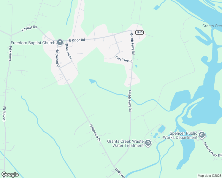 map of restaurants, bars, coffee shops, grocery stores, and more near 2430 Grubb Ferry Road in Salisbury