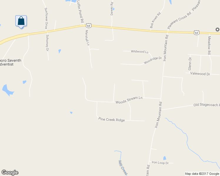 map of restaurants, bars, coffee shops, grocery stores, and more near 342 Deerberry Court in Asheboro
