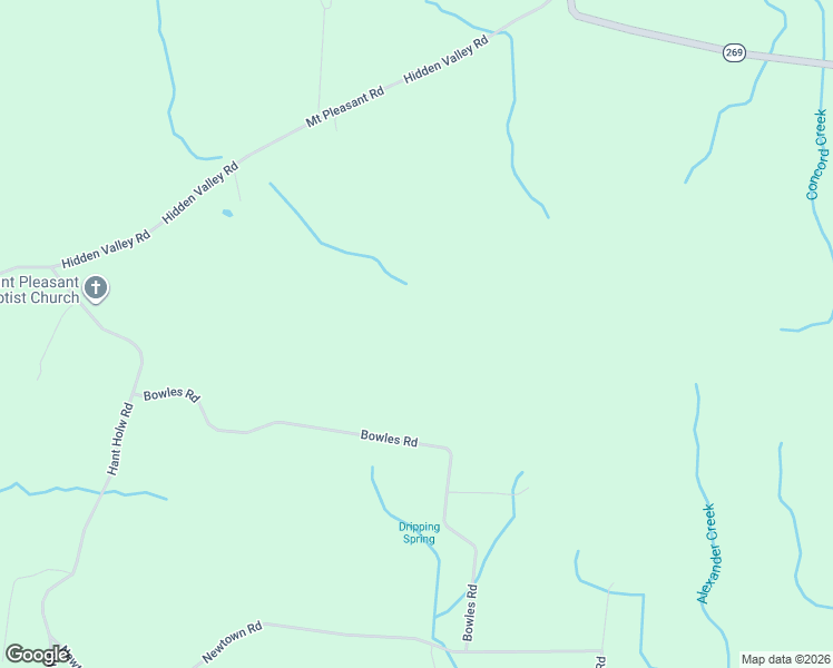map of restaurants, bars, coffee shops, grocery stores, and more near 9249 Bowles Road in Rockvale