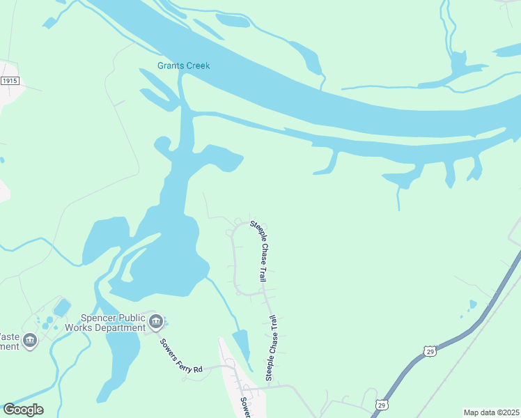 map of restaurants, bars, coffee shops, grocery stores, and more near 459 Steeple Chase Trail in Salisbury