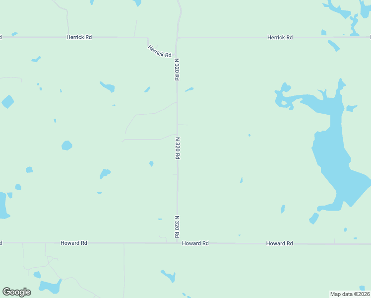 map of restaurants, bars, coffee shops, grocery stores, and more near 9550 North 320 Road in Morris