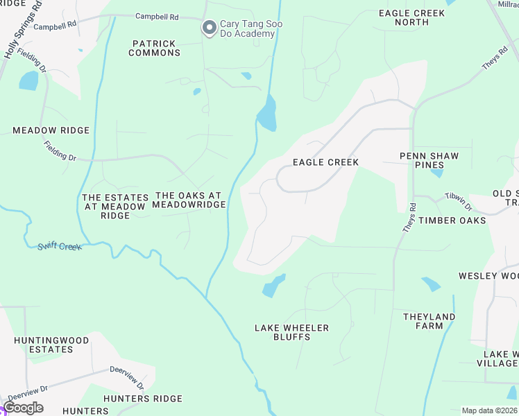 map of restaurants, bars, coffee shops, grocery stores, and more near 2020 Gardenbrook Drive in Raleigh