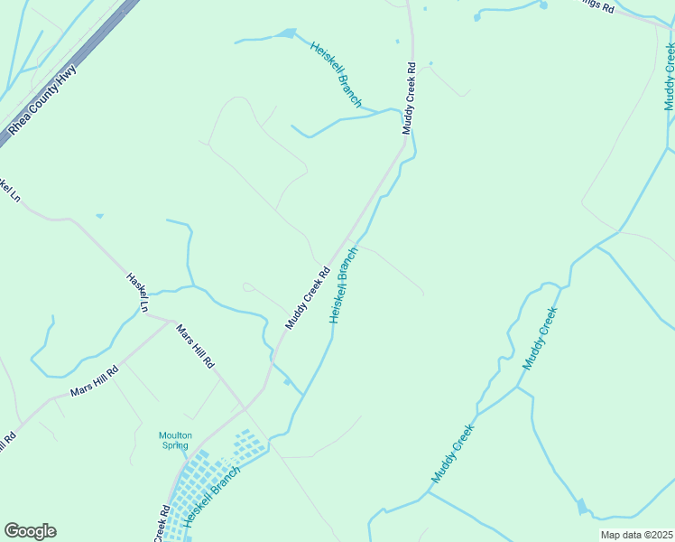 map of restaurants, bars, coffee shops, grocery stores, and more near 1410 Muddy Creek Road in Spring City
