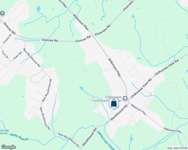 map of restaurants, bars, coffee shops, grocery stores, and more near 140 Kayla Drive in Maryville