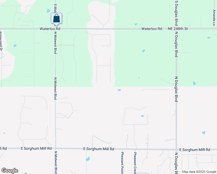 map of restaurants, bars, coffee shops, grocery stores, and more near 6227 Stone Hill Drive in Edmond