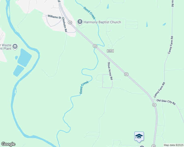 map of restaurants, bars, coffee shops, grocery stores, and more near 5138 Springview Street in Ramseur