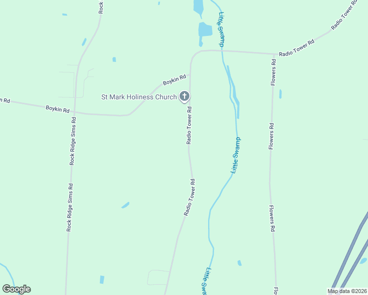 map of restaurants, bars, coffee shops, grocery stores, and more near 6370 Radio Tower Road in Wilson