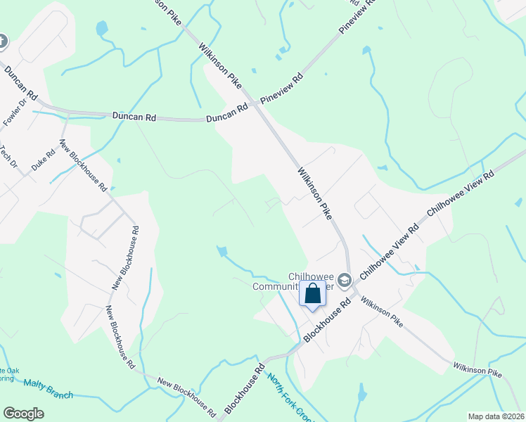 map of restaurants, bars, coffee shops, grocery stores, and more near 140 Kayla Drive in Maryville