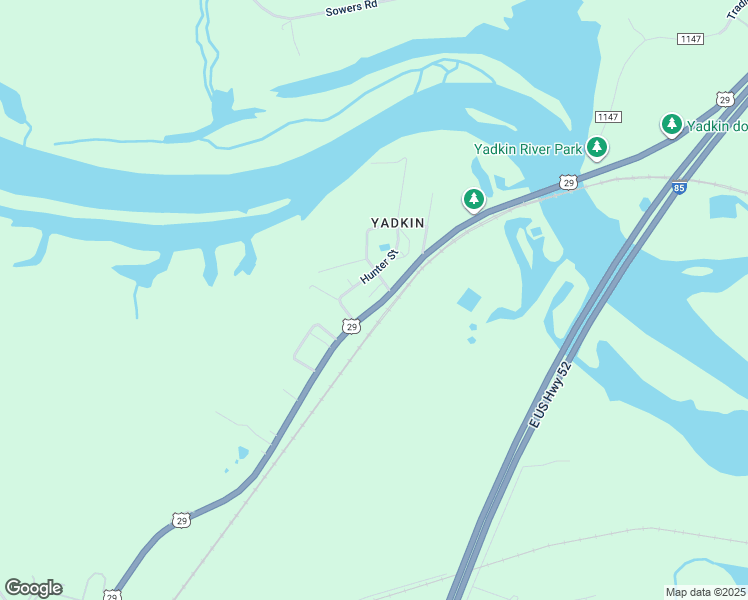 map of restaurants, bars, coffee shops, grocery stores, and more near 2345 North U.S. Highway 29 in Salisbury