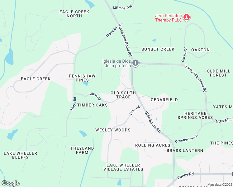 map of restaurants, bars, coffee shops, grocery stores, and more near 2104 Tibwin Drive in Raleigh