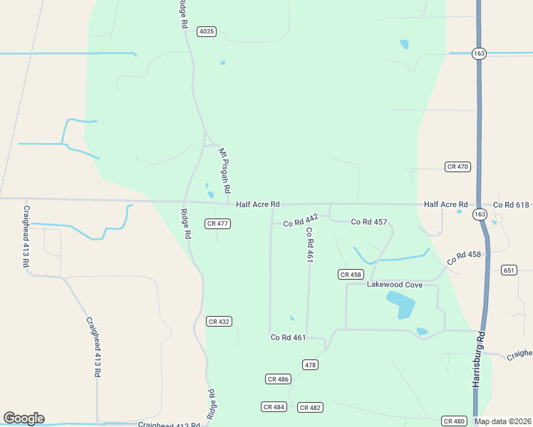 map of restaurants, bars, coffee shops, grocery stores, and more near 1056 County Road 476 in Jonesboro