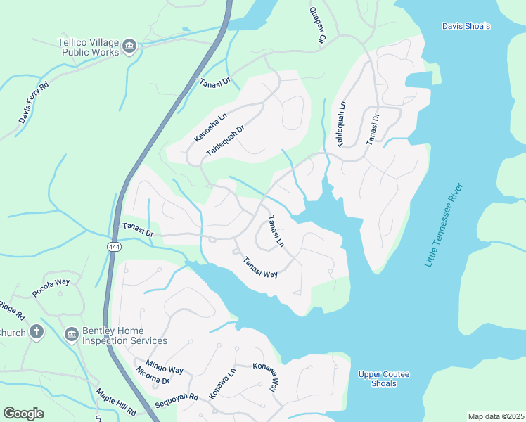 map of restaurants, bars, coffee shops, grocery stores, and more near 601 Tanasi Lane in Loudon