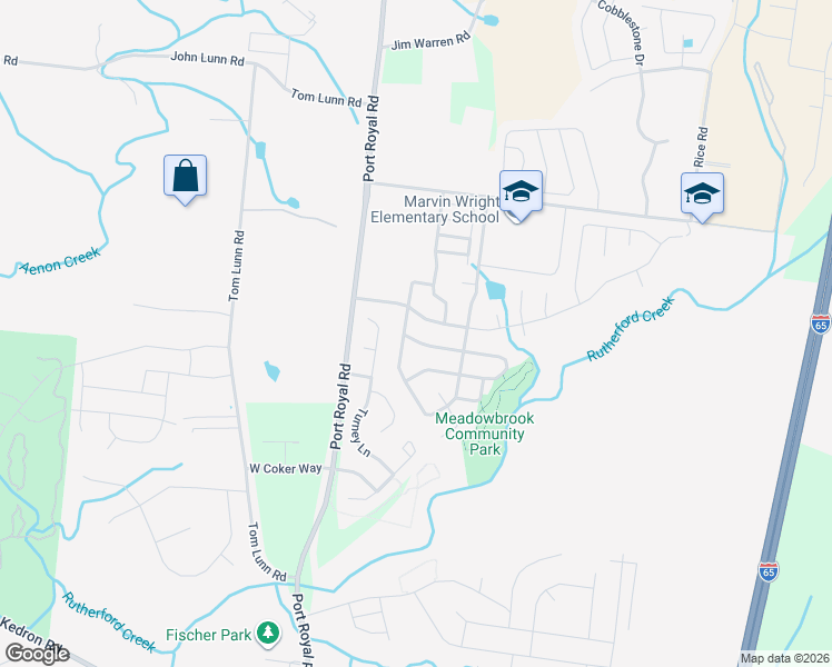 map of restaurants, bars, coffee shops, grocery stores, and more near 4003 Sequoia Trail in Spring Hill