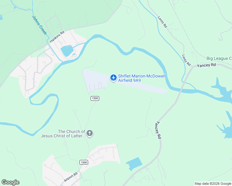 map of restaurants, bars, coffee shops, grocery stores, and more near 2590 Airport Road in Marion