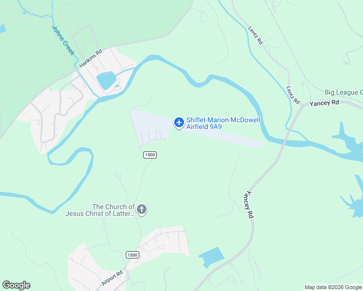 map of restaurants, bars, coffee shops, grocery stores, and more near 2590 Airport Road in Marion