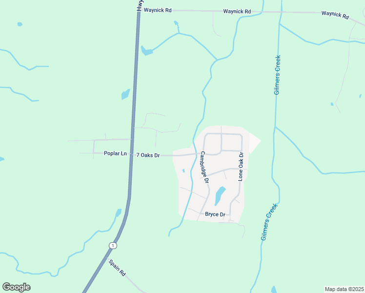 map of restaurants, bars, coffee shops, grocery stores, and more near 13 7 Oaks Drive in Jackson